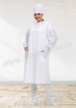 Халат женский для хирурга арт. М-20-77-ТС
