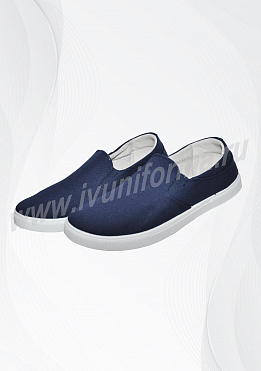 Слипоны мужские темно-синие